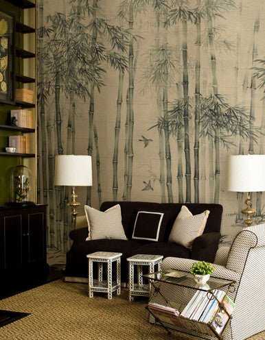 Bamboo Grove Light Beige | Mural Source