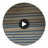 Bamboot Bamboo Grasscloth Horizontal Weave | Phillipe Romano Circular Swatch | DW