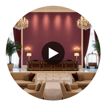 Barnard Type II Vinyl | Hollywood Wallcoverings Circular Swatch | Hollywood Wallcoverings