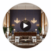 Barnard Type II Vinyl | Hollywood Wallcoverings Circular Swatch | Hollywood Wallcoverings