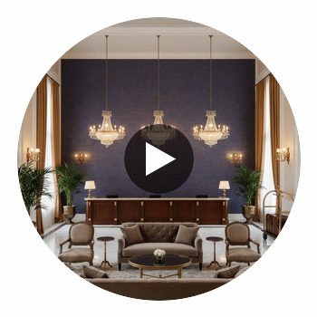 Barnard Type II Vinyl | Hollywood Wallcoverings Circular Swatch | Hollywood Wallcoverings