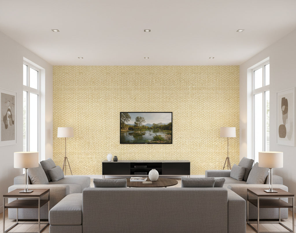 Bay Shore Grass Basketweave | Phillipe Romano - living room room setting