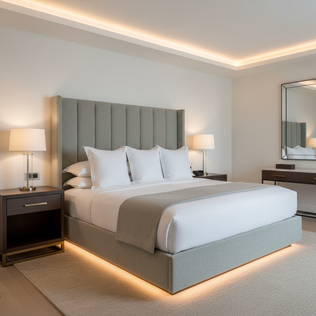 Steeple Reef - China Upholstered Headboard | Architectural Fabrics