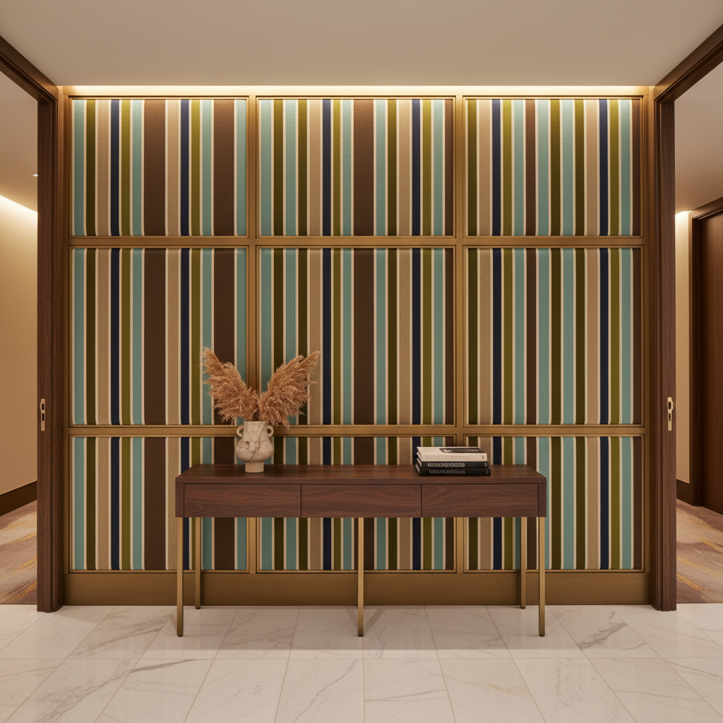 Sugar Mill Stripe - Paloma Upholstered Wall Panel | Architectural Fabrics