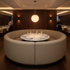 Kick Em Jenny - Stone Upholstered Banquette | Architectural Fabrics