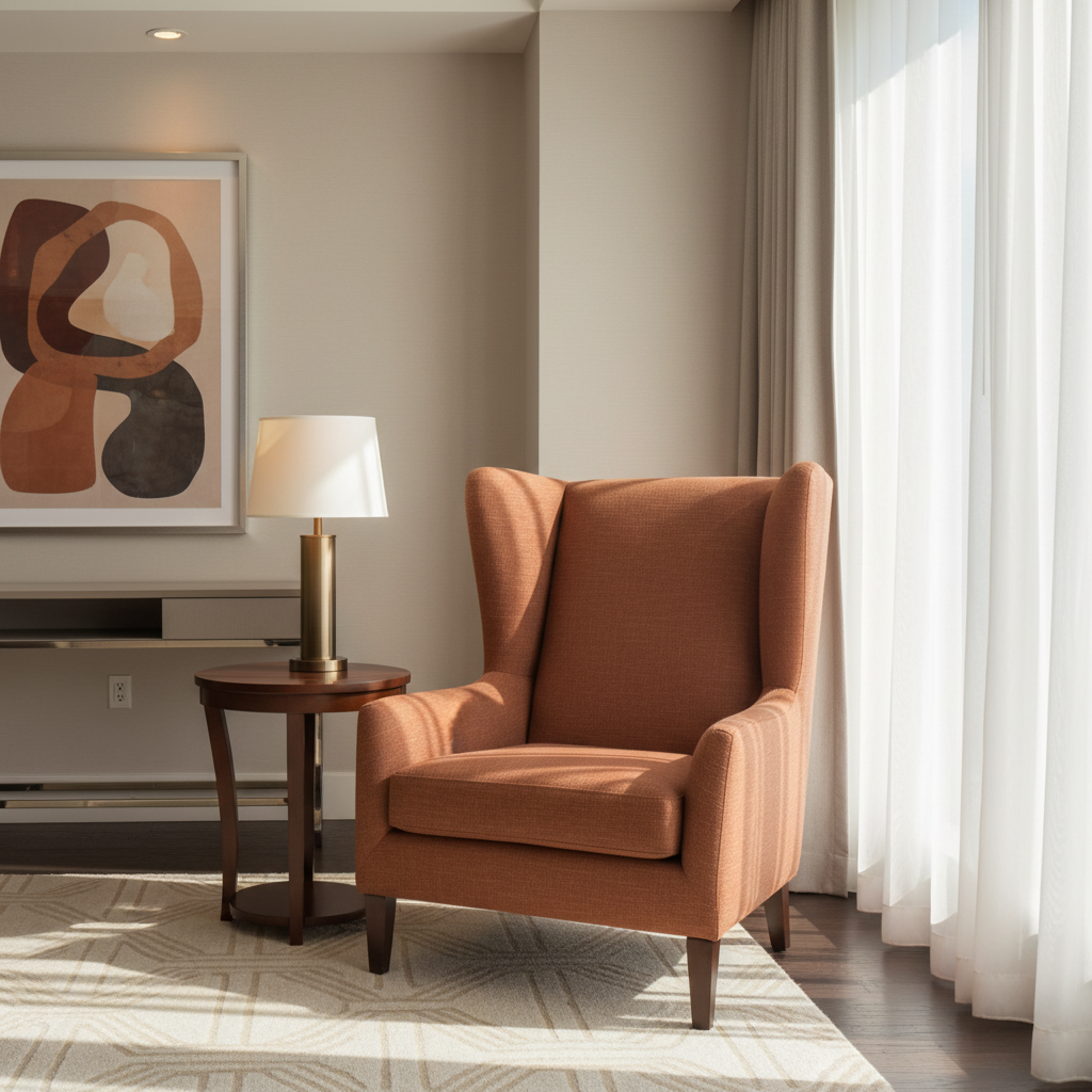 Linen Island - Autumn Upholstered Chair | Architectural Fabrics