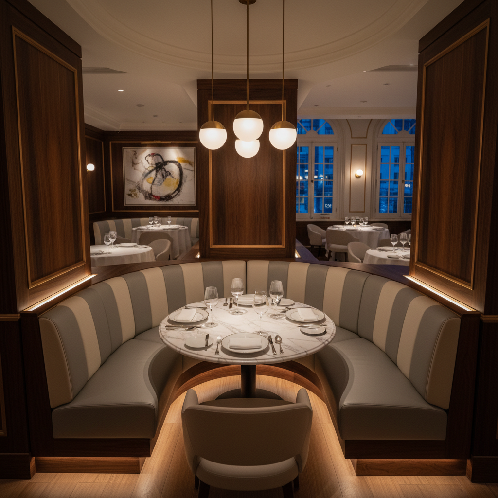 Dale City Angelic Upholstered Banquette | Architectural Fabrics