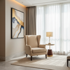 Fine Pebble Grain Soft Sand Upholstered Chair | Architectural Fabrics