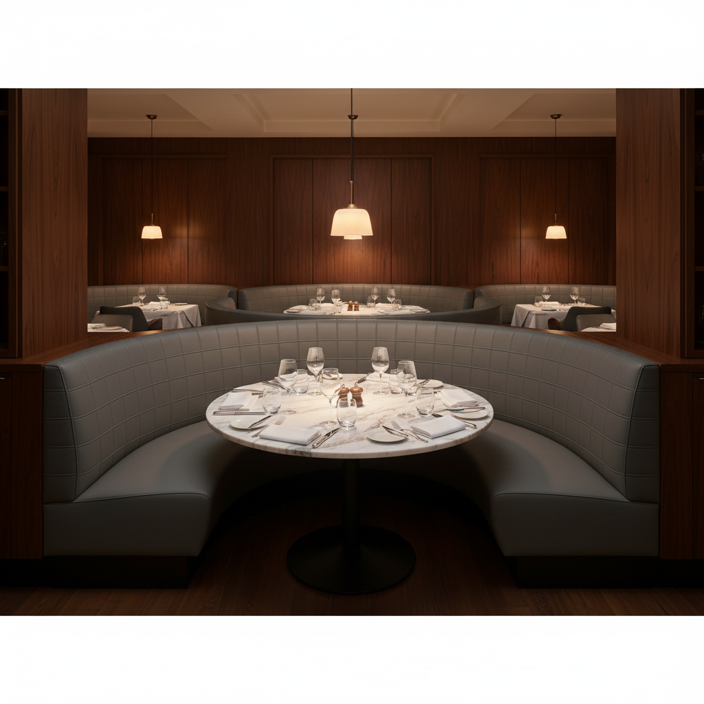 Puerto Plata - Shadow Upholstered Banquette | Architectural Fabrics