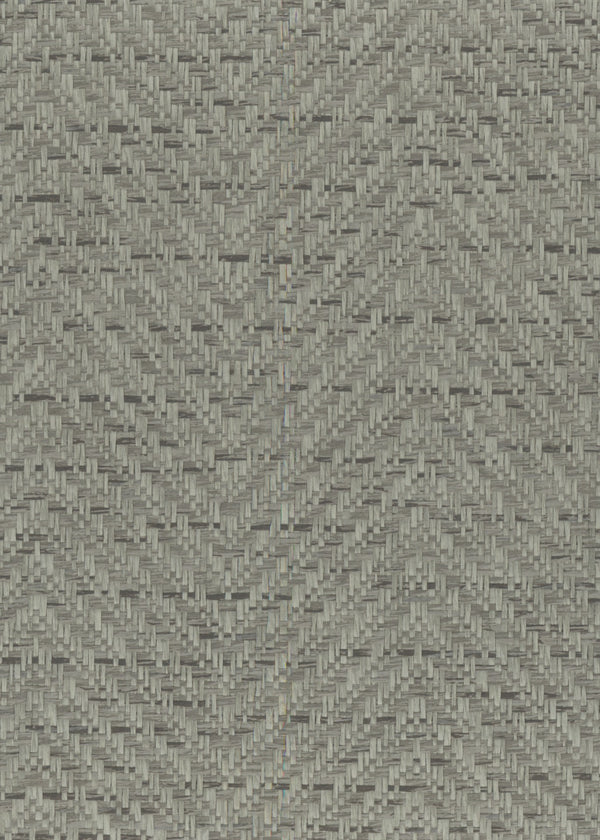 Sea Island-Gray Paper Weave Wallcovering | Phillipe Romano