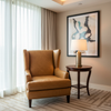 Smooth Pebble Grain Golden Wheat Upholstered Chair | Architectural Fabrics