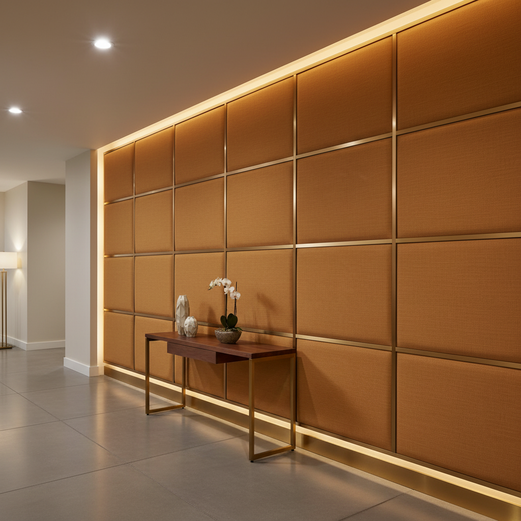 Soper Hole - Brandy Upholstered Wall Panel | Architectural Fabrics