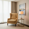 Linen Island - Neutral Upholstered Chair | Architectural Fabrics