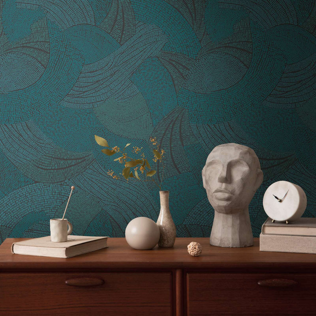 French Affair Teal Wallcovering | AS Creation