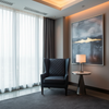 Tyrell Bay - Ink Upholstered Chair | Architectural Fabrics