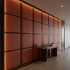 Smooth Pebble Grain Rustic Sienna Upholstered Wall Panel | Architectural Fabrics