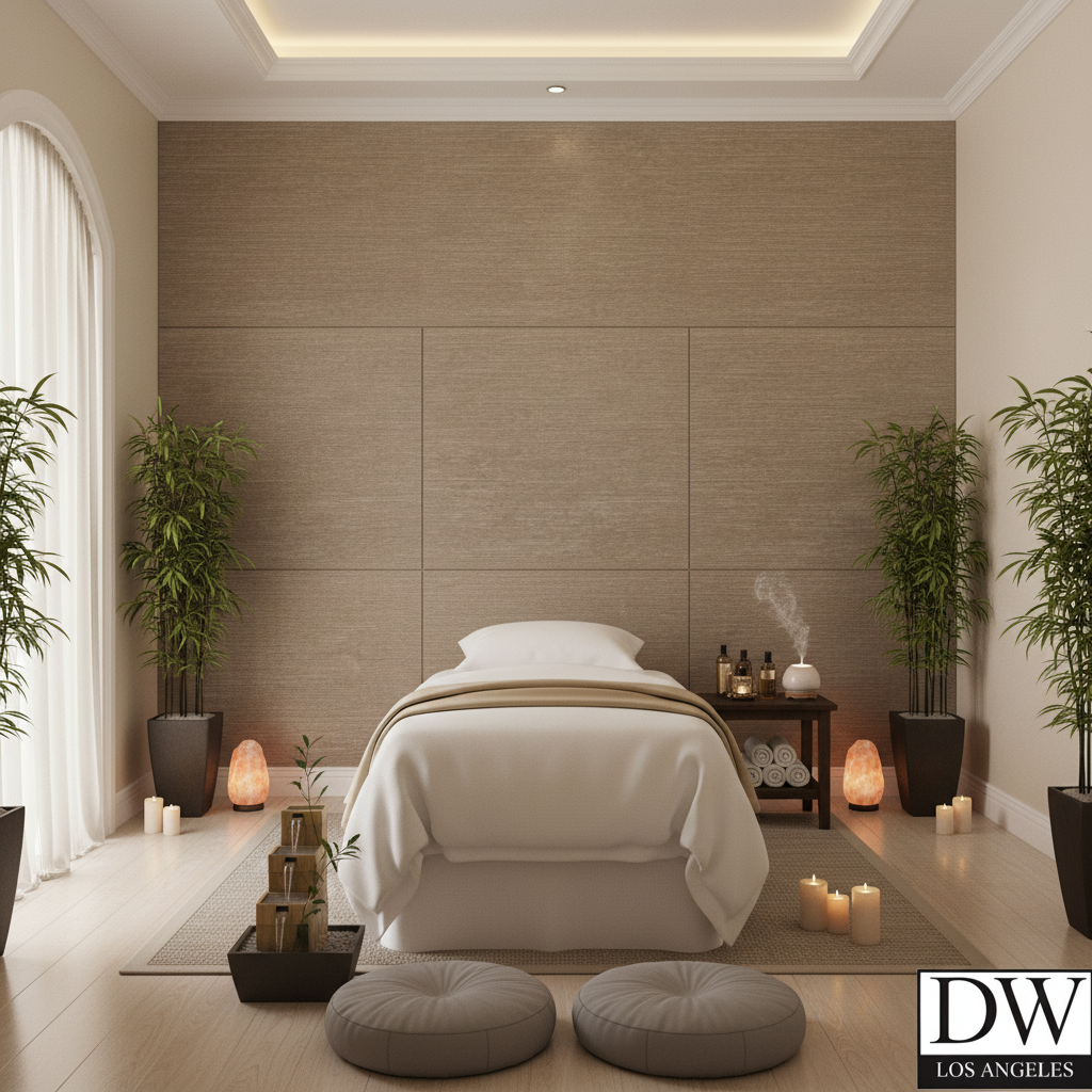 Marseilles Vinyl | Hollywood Wallcoverings - Healthcare Waiting Room commercial room setting