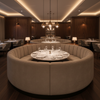 Soper Hole - Bark Upholstered Banquette | Architectural Fabrics