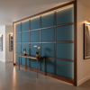Fine Pebble Grain Deep Teal Upholstered Wall Panel | Architectural Fabrics