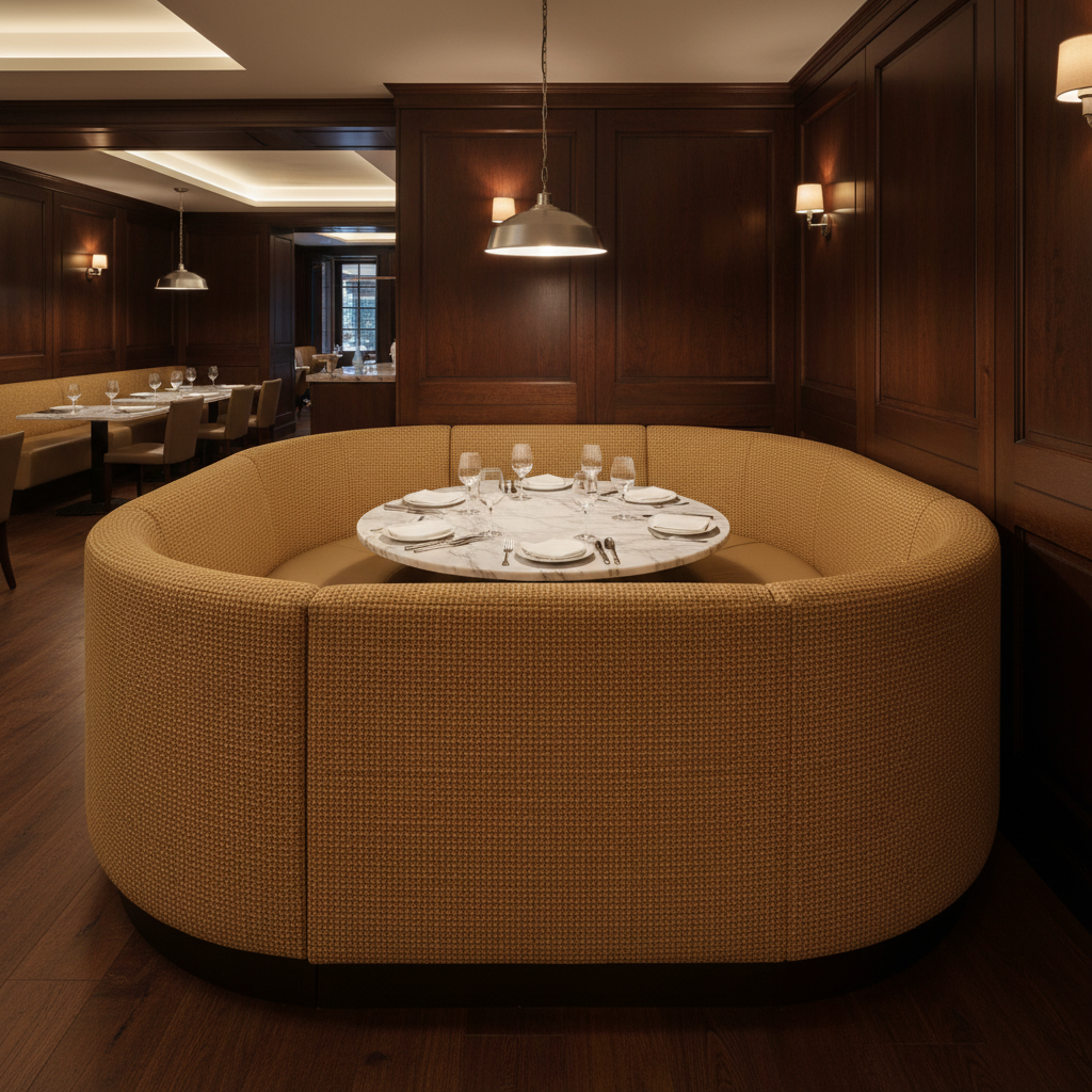 Bali - Bali Organic Cellulose Upholstered Banquette | Architectural Fabrics