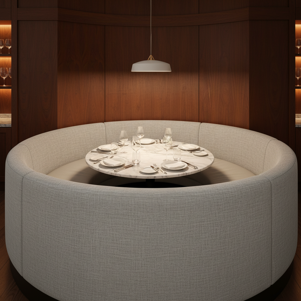 Turneffe - Icecap Upholstered Banquette | Architectural Fabrics