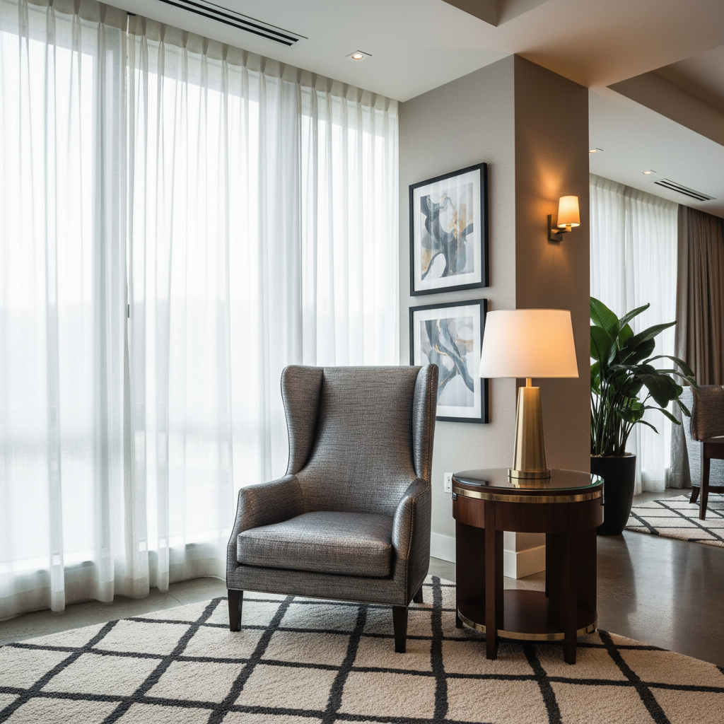 Rocky Mount Platinum Upholstered Chair | Architectural Fabrics
