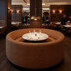 Snake Cay - Rust Upholstered Banquette | Architectural Fabrics