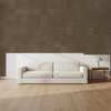 Nantucket Grasscloth Chocolate Wallcovering | Phillipe Romano room setting