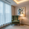 Ultrasuede Lotus Green Upholstered Chair | Ultrasuede Upholstery