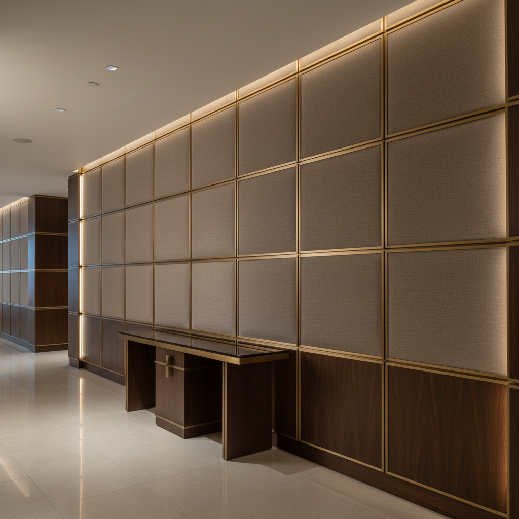 Savannah Bay - Espresso Upholstered Wall Panel | Architectural Fabrics