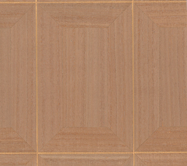 Boca Grande-Camel Wood Veneer Wallcovering | Phillipe Romano