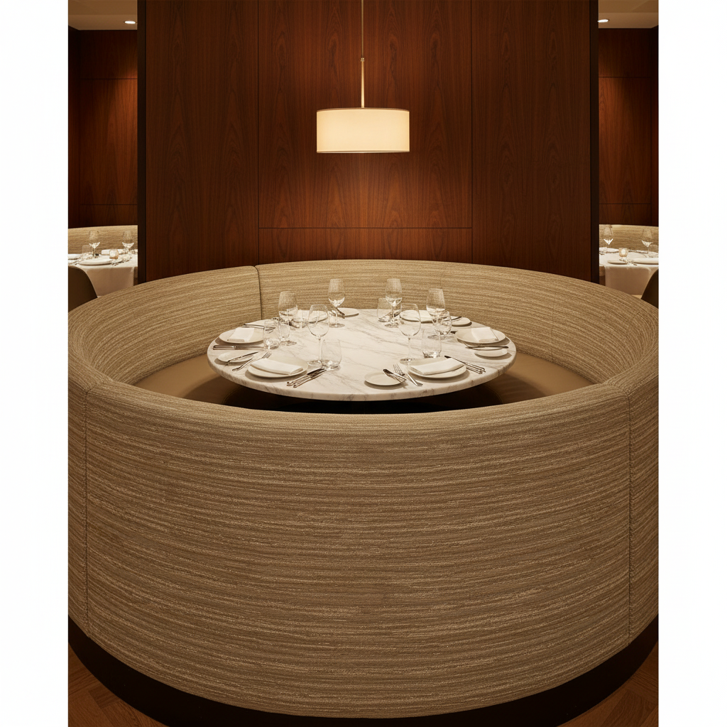 Pigeon Island - Dune Upholstered Banquette | Architectural Fabrics