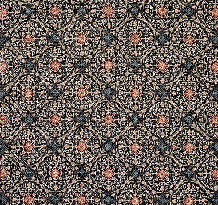DWCY-900115 Nina Campbell Fabric Charcoal designer-wallcoverings-los-angeles