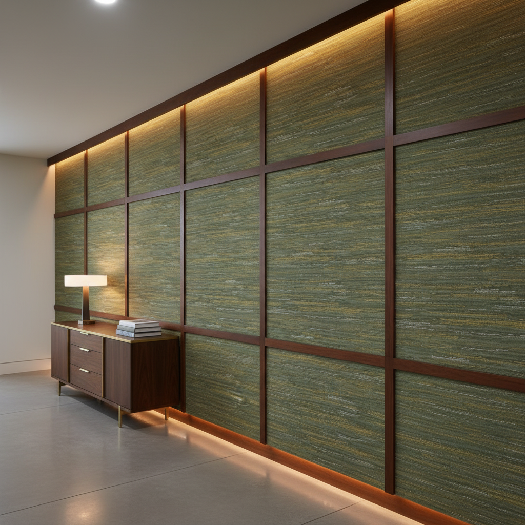 Pigeon Island - Sage Upholstered Wall Panel | Architectural Fabrics