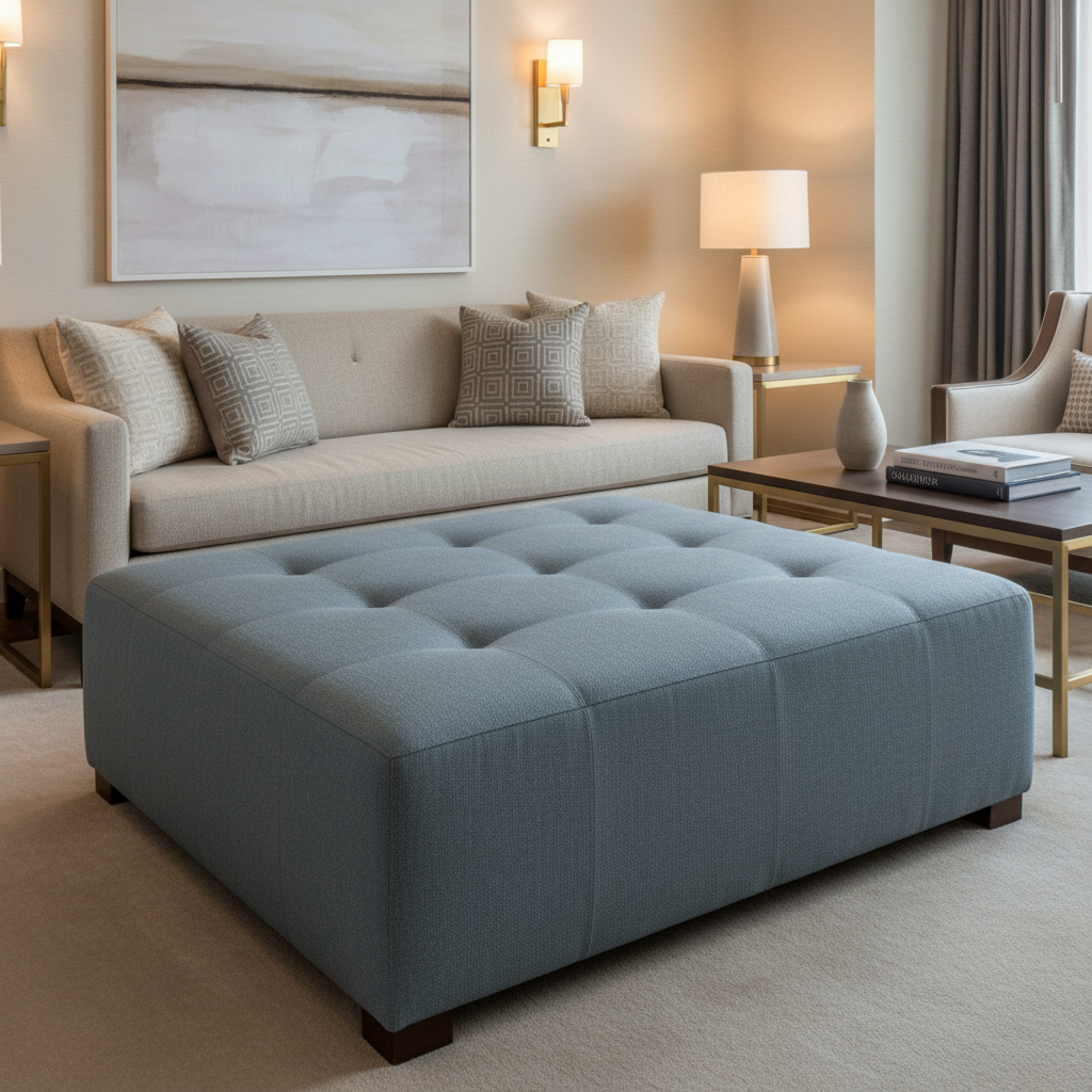Marigot - Seaside Upholstered Ottoman | Architectural Fabrics