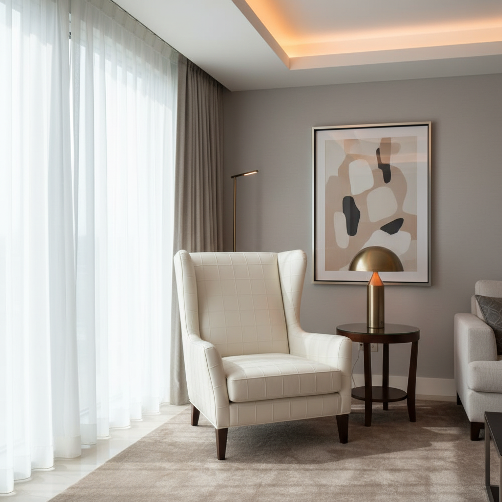 Puerto Plata - Snow Upholstered Chair | Architectural Fabrics