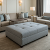 Rum Punch - Pier Upholstered Ottoman | Architectural Fabrics