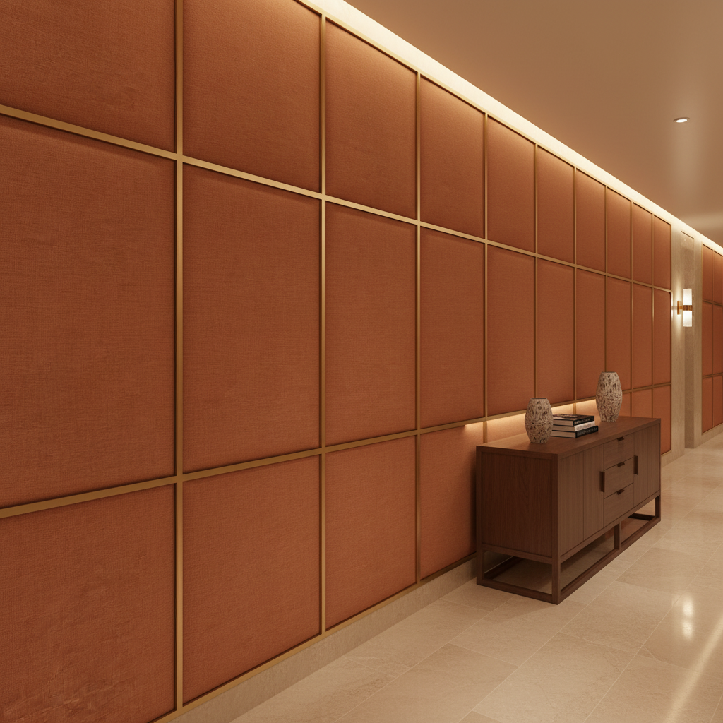 Linen Island - Autumn Upholstered Wall Panel | Architectural Fabrics