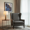 Waterfall Bay - Charcoal Upholstered Chair | Architectural Fabrics