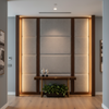 Vivace Reef - Pewter Upholstered Wall Panel | Architectural Fabrics