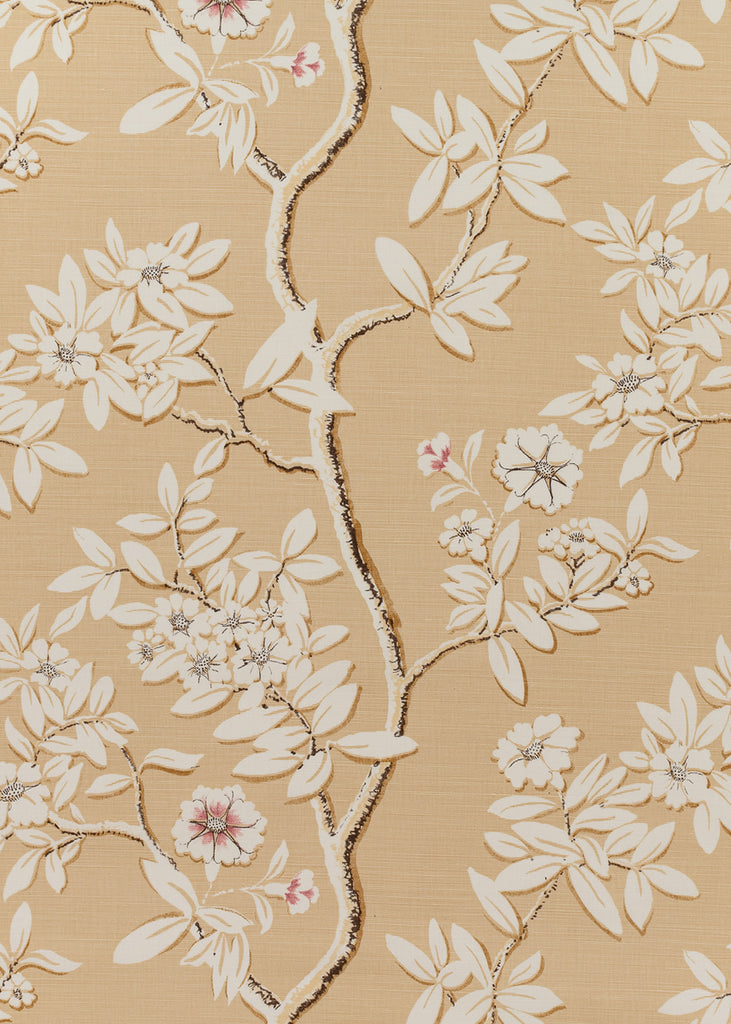 Spring Blossom, Beige/Old Lavender/ Tan on Light Tint