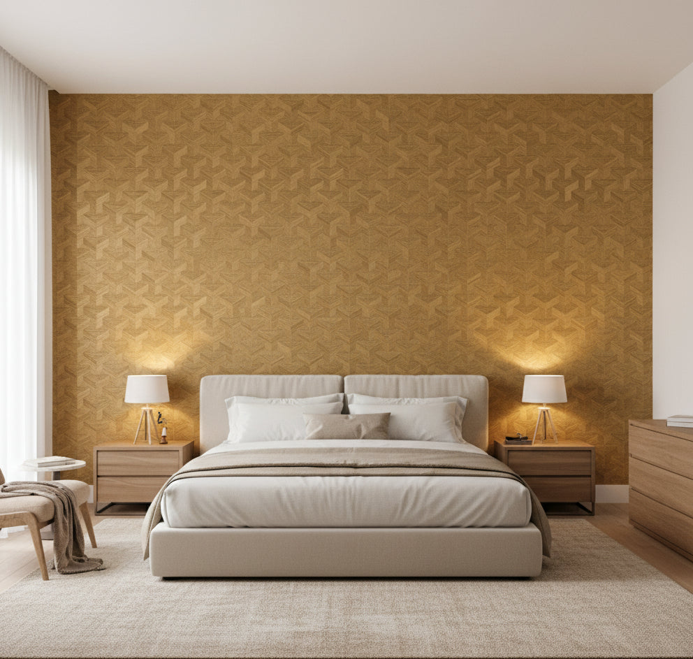Bel Air Cubist Sisal | Philiipe Romano - bedroom room setting
