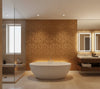 Bel Air Damasco Sisal | Philiipe Romano - bathroom room setting
