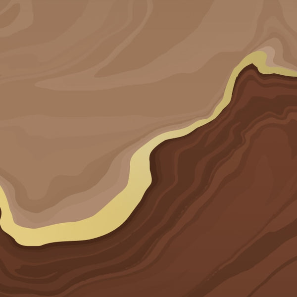 Flowing Mineral Mural - Bronze