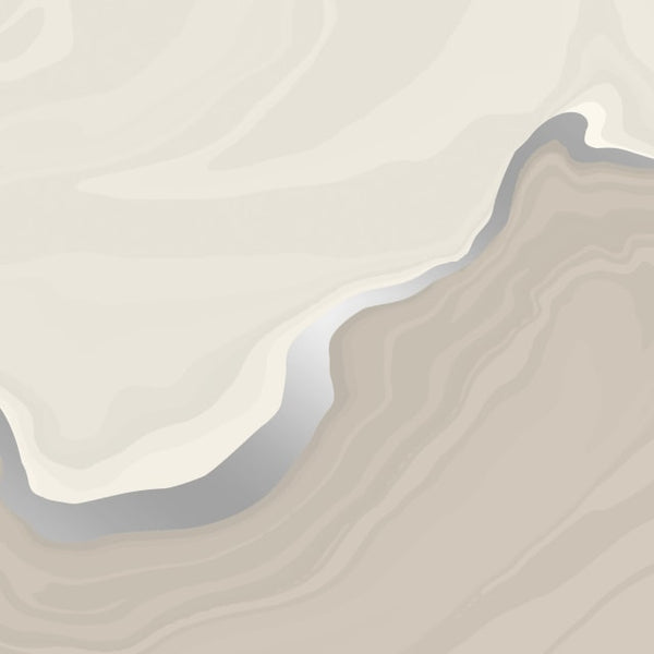 Flowing Mineral Mural - Moon Rocks