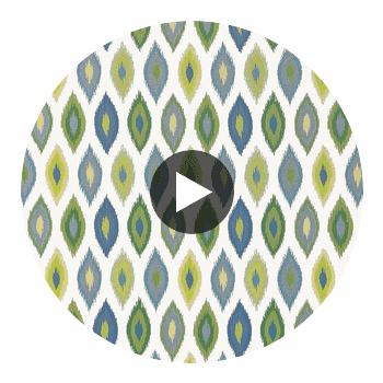 Beliza Bermuda and Kiwi | Thibaut Fabrics Circular Swatch | Thibaut