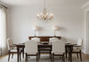 Bella Calabria Mica Chevron Herringbone | Phillipe Romano - dining room room setting