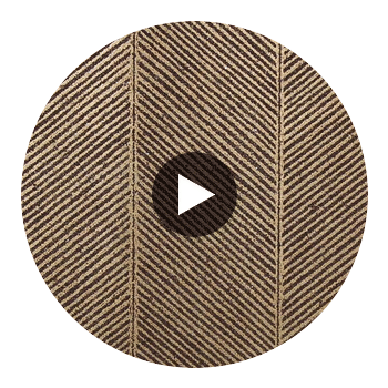 Bella Calabria Mica Chevron Herringbone | Phillipe Romano Circular Swatch | DW