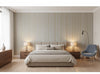 Bella Catania Chenille Fabric Stripe | Phillipe Romano - bedroom room setting
