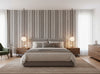 Bella Catania Chenille Fabric Stripe | Phillipe Romano - bedroom room setting